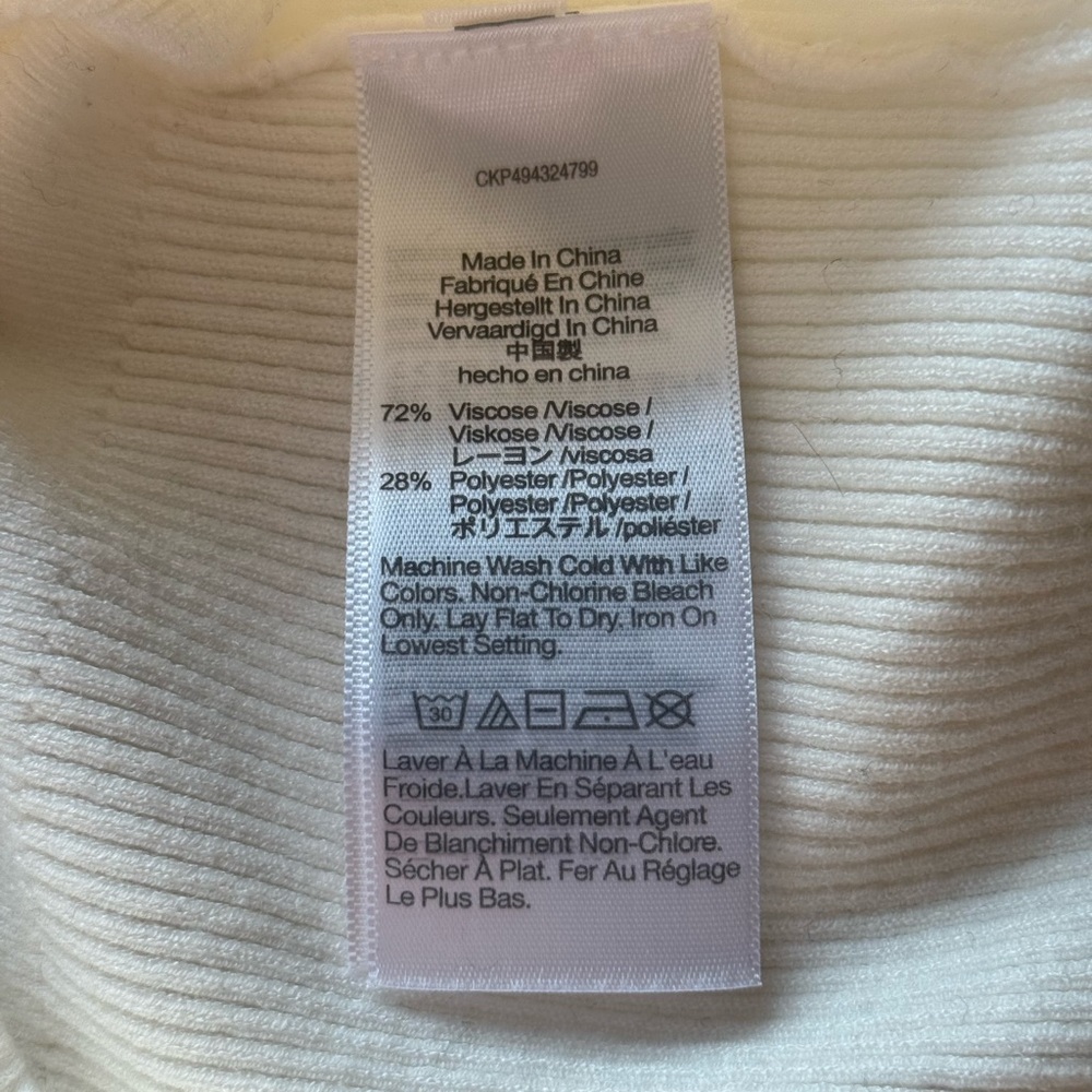 Women’s Cream Button-Front Ribbed Sweater - Picture 6 of 6